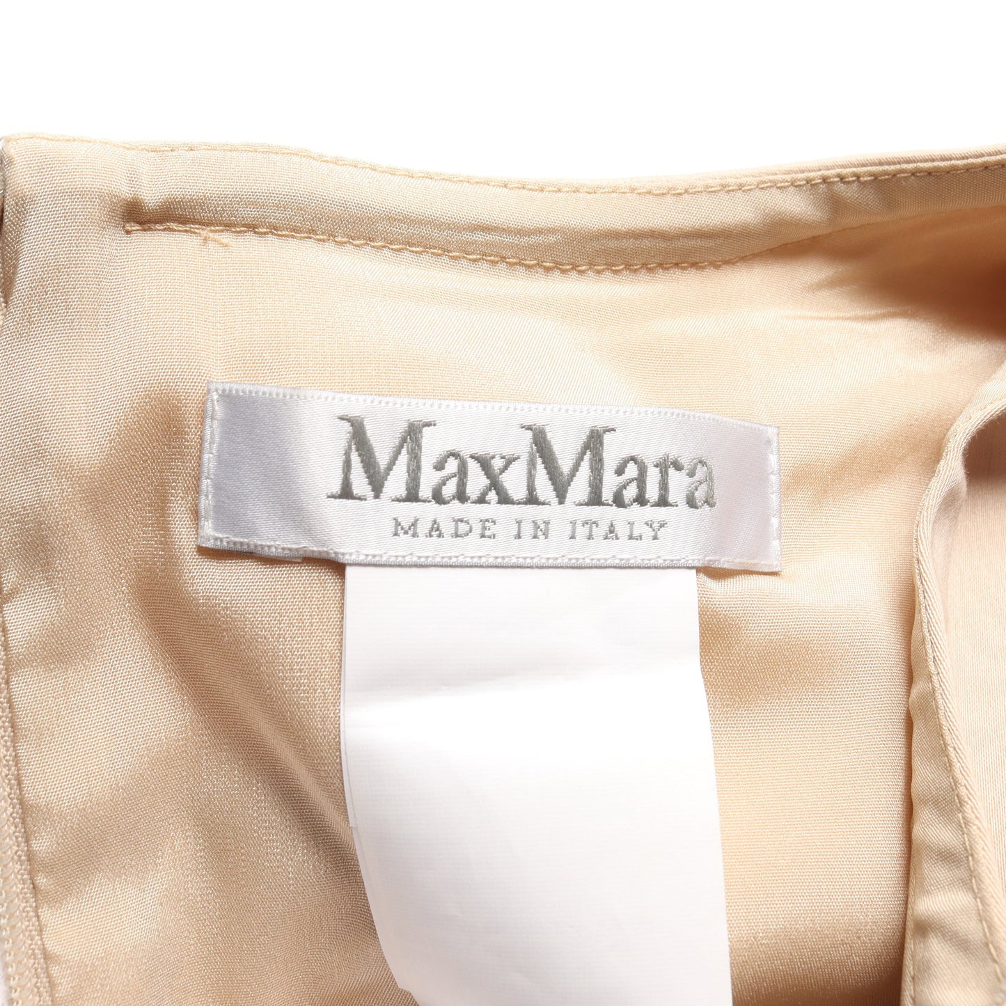 ワンピース ノースリーブ コットン ベージュ マックスマーラ ワンピース Max Mara