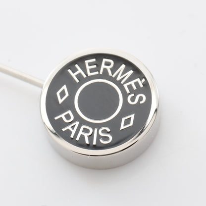 セリエ ブローチ シルバー ブラック エルメス アクセサリー HERMES