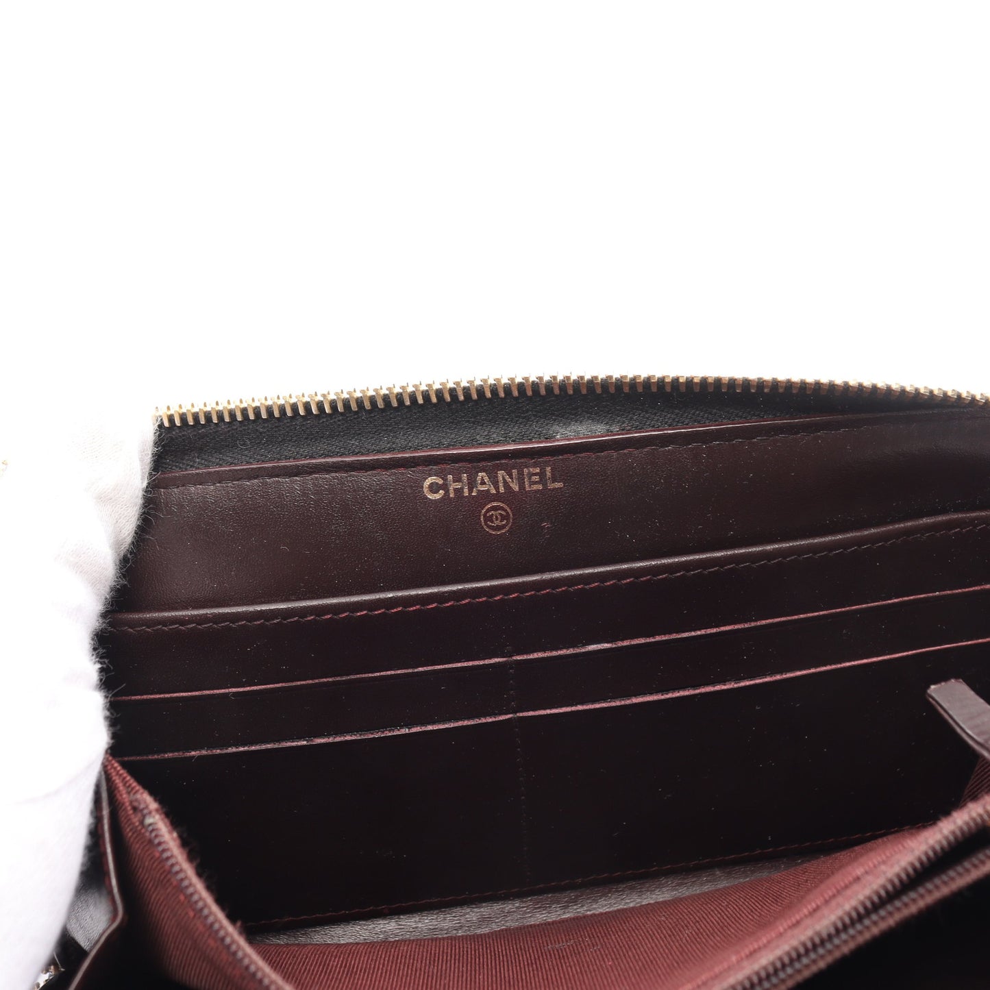 マトラッセ ラウンドファスナー長財布 キャビアスキン ブラック ゴールド金具 シャネル 財布・小物 CHANEL