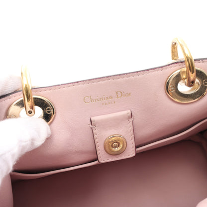 ディオリッシモ ハンドバッグ レザー シャンパンゴールド 2WAY クリスチャンディオール バッグ Christian Dior