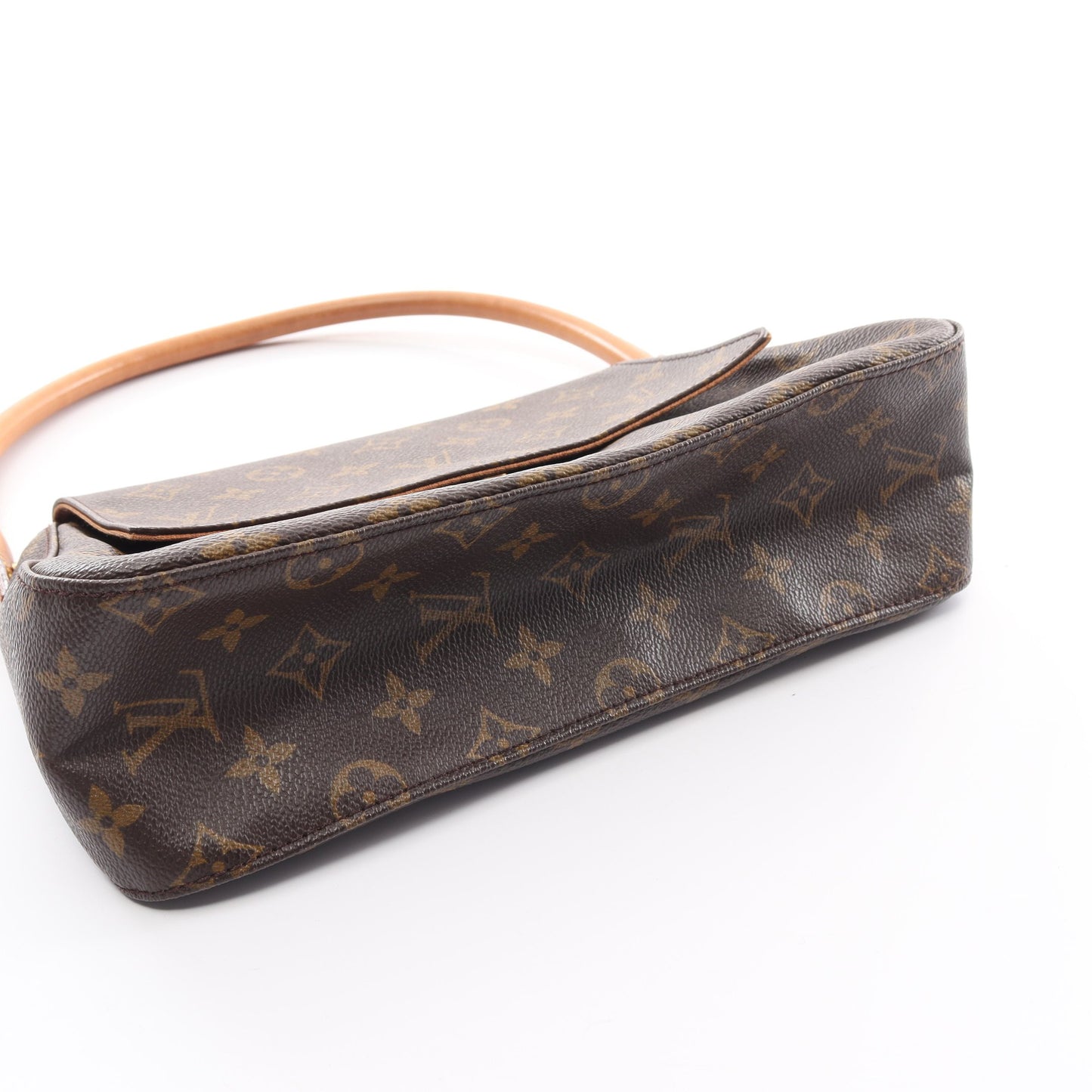 ミニルーピング モノグラム ハンドバッグ PVC レザー ブラウン ルイヴィトン バッグ LOUIS VUITTON