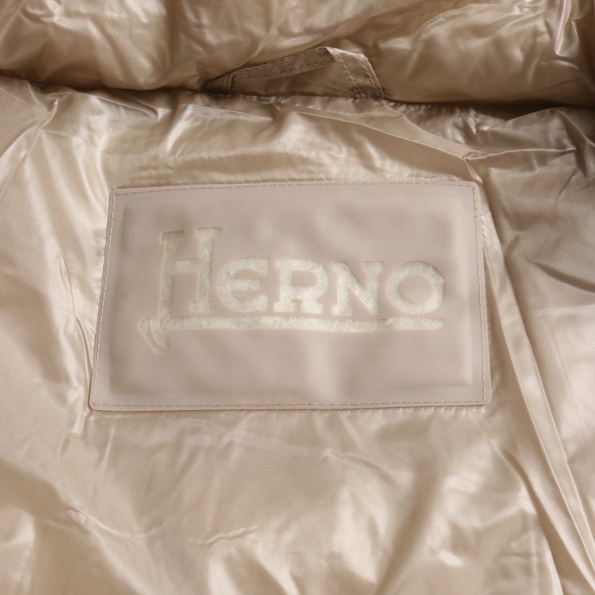 ダウンコート スタンドカラー ナイロン ベージュ ヘルノ アウター HERNO