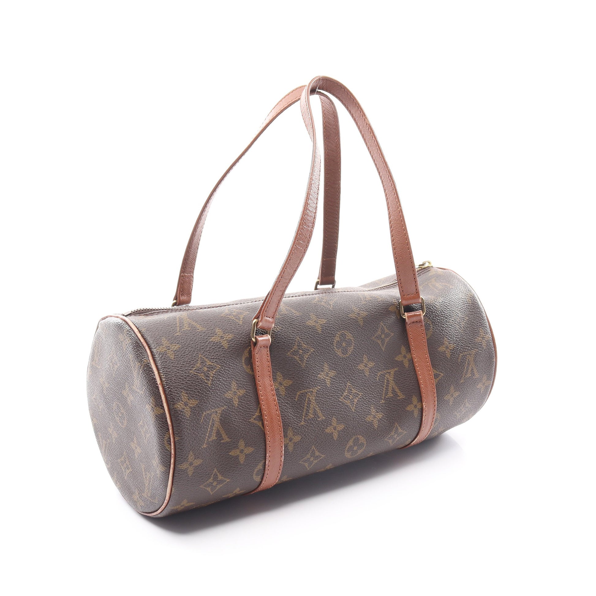 パピヨン30 モノグラム 旧型 ハンドバッグ PVC レザー ブラウン ルイヴィトン バッグ LOUIS VUITTON