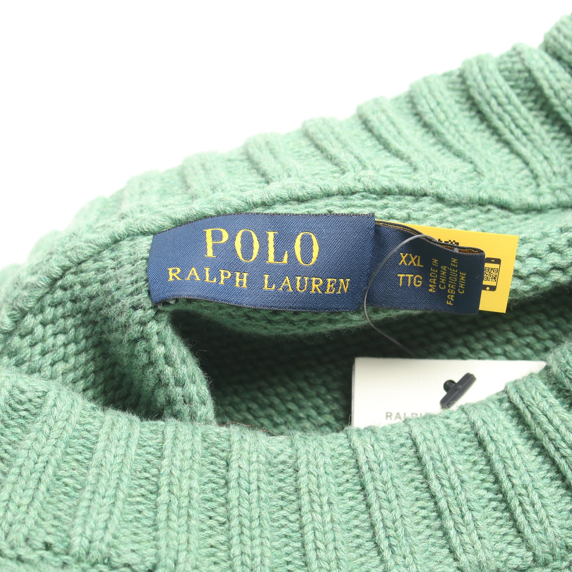 ニット モックネック ペリカン コットン ウール カシミヤ グリーン マルチカラー ラルフローレン トップス RALPH LAUREN