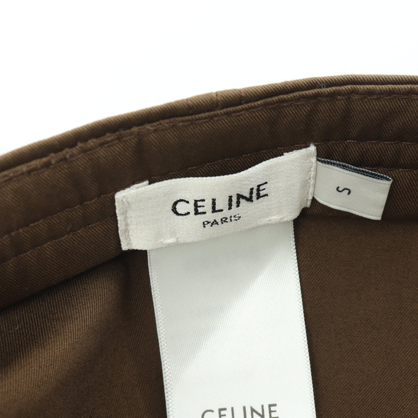 トリオンフ ベースボールキャップ 帽子 コットン カーキブラウン セリーヌ 財布・小物 CELINE