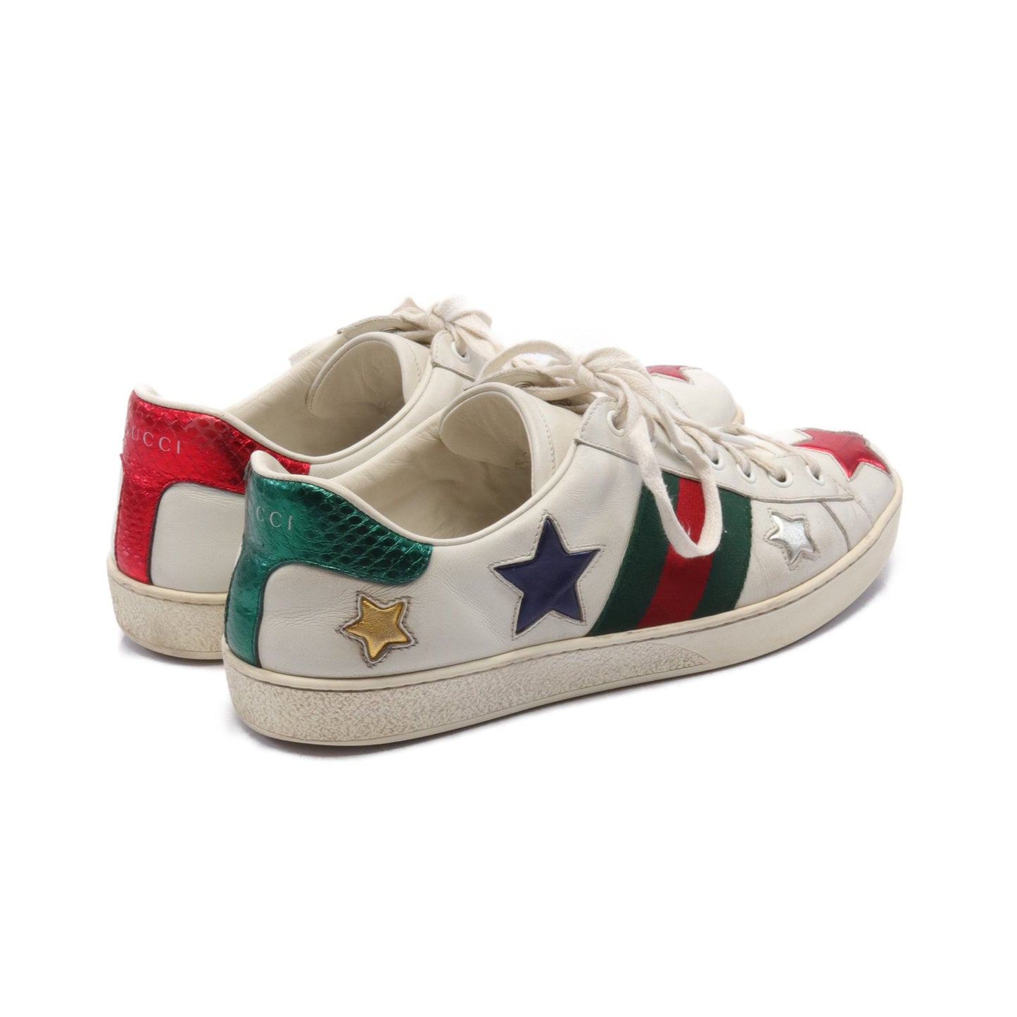 ACE エース シェリーライン スニーカー スター レザー オフホワイト マルチカラー グッチ シューズ GUCCI