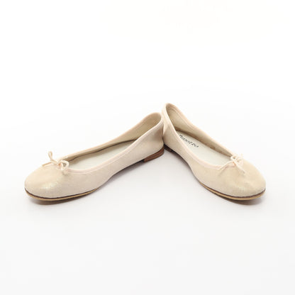 フラットシューズ ラメ スエード ライトベージュ レペット シューズ Repetto