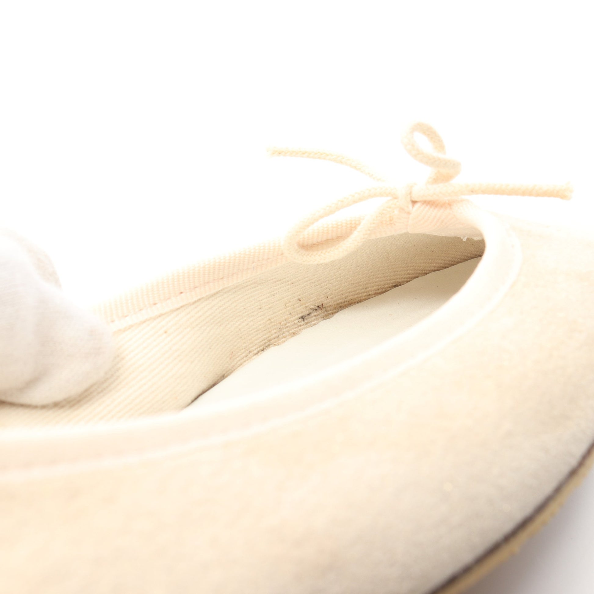 フラットシューズ ラメ スエード ライトベージュ レペット シューズ Repetto