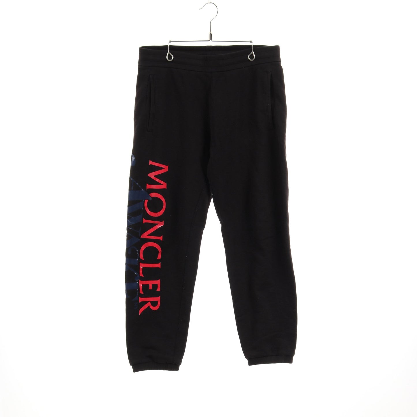 MONCLER GENIUS 2 1952 PANTALONE スウェットパンツ ロゴプリント コットン ブラック レッド ネイビー モンクレール ボトムス MONCLER