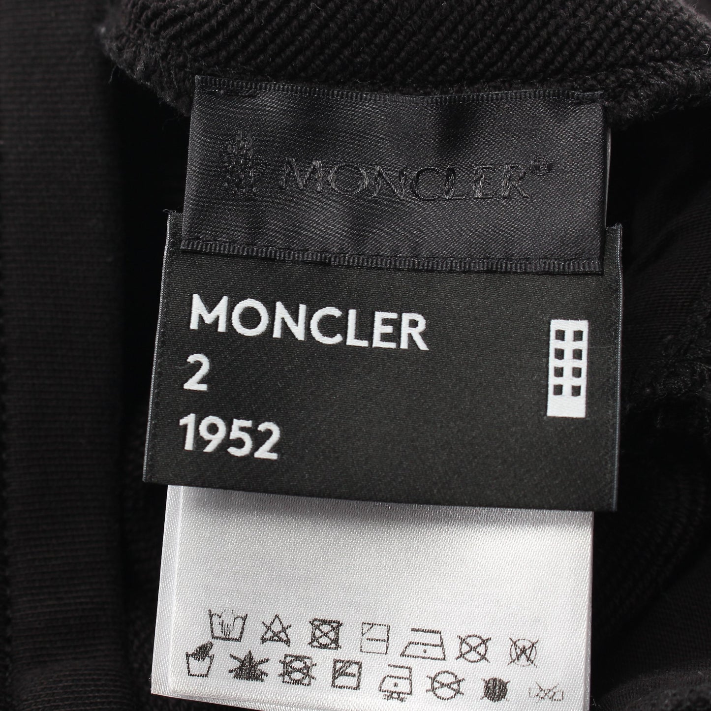 MONCLER GENIUS 2 1952 PANTALONE スウェットパンツ ロゴプリント コットン ブラック レッド ネイビー モンクレール ボトムス MONCLER