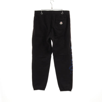 MONCLER GENIUS 2 1952 PANTALONE スウェットパンツ ロゴプリント コットン ブラック レッド ネイビー モンクレール ボトムス MONCLER