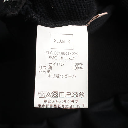 ビアンカパッチ トレーナー スウェットシャツ ナイロン ブラック プランシー トップス PLAN C