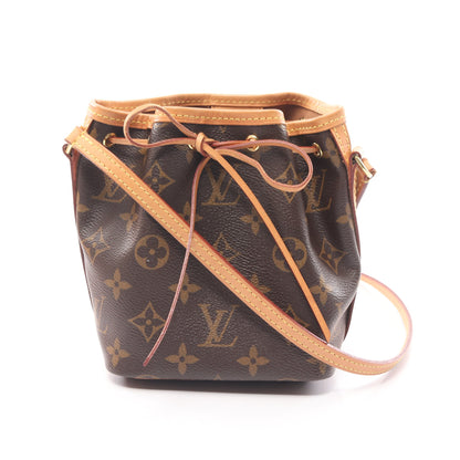 ナノ ノエ モノグラム ショルダーバッグ PVC レザー ブラウン ルイヴィトン バッグ LOUIS VUITTON