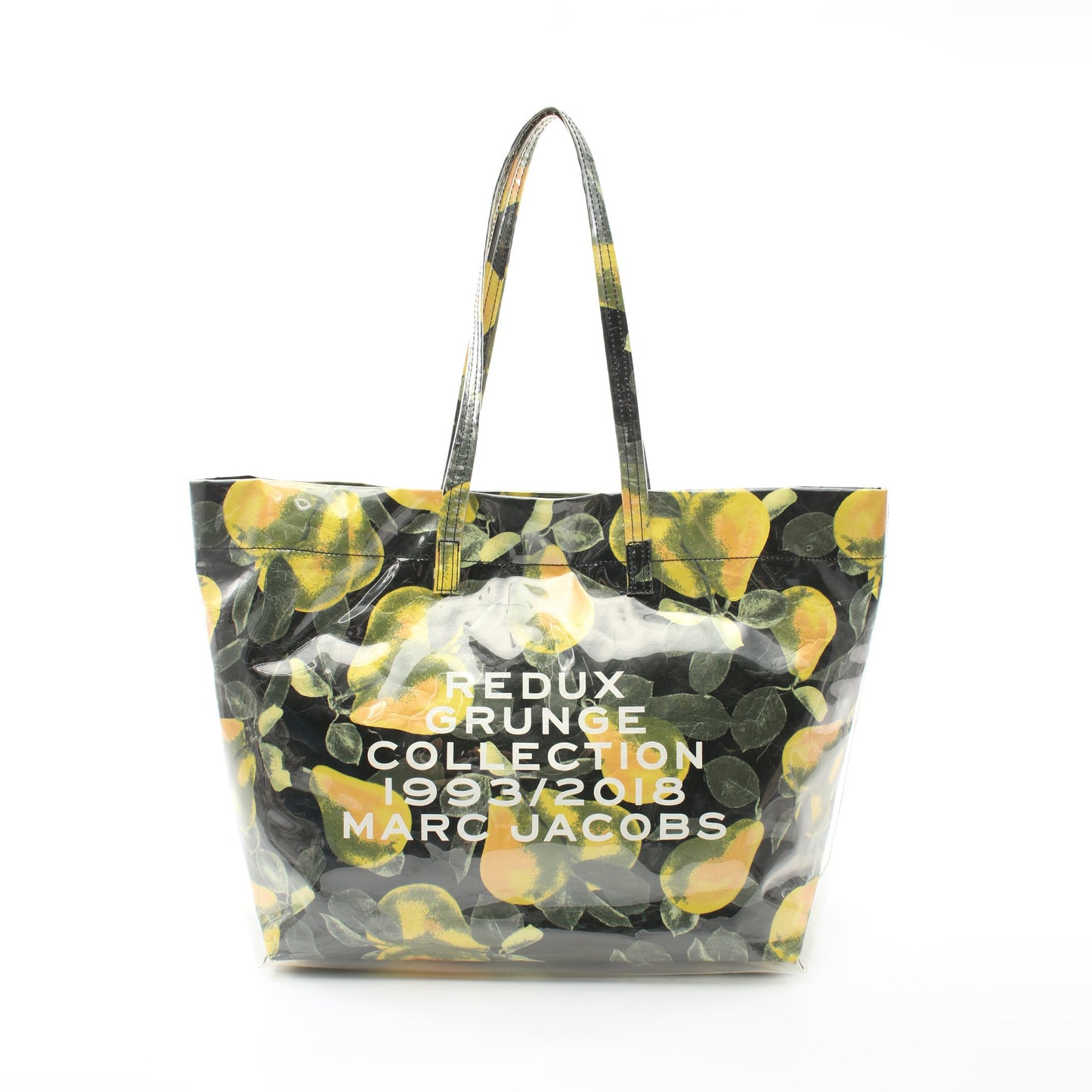 REDUX GRUNGE FRUIT TOTE ショルダーバッグ トートバッグ レモン ビニール ブラック イエロー マルチカラー マークジェイコブス バッグ MARC JACOBS