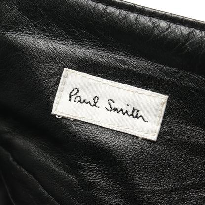 LEATHER RIB PANTS パンツ レザー ブラック ポールスミス ボトムス Paul Smith