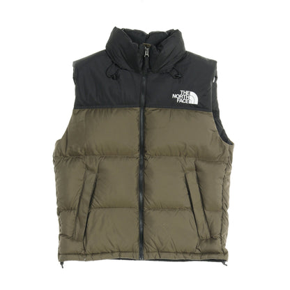 NUPTSE VEST ヌプシ ダウンベスト ナイロン カーキグリーン ブラック フード付き ザノースフェイス アウター THE NORTH FACE