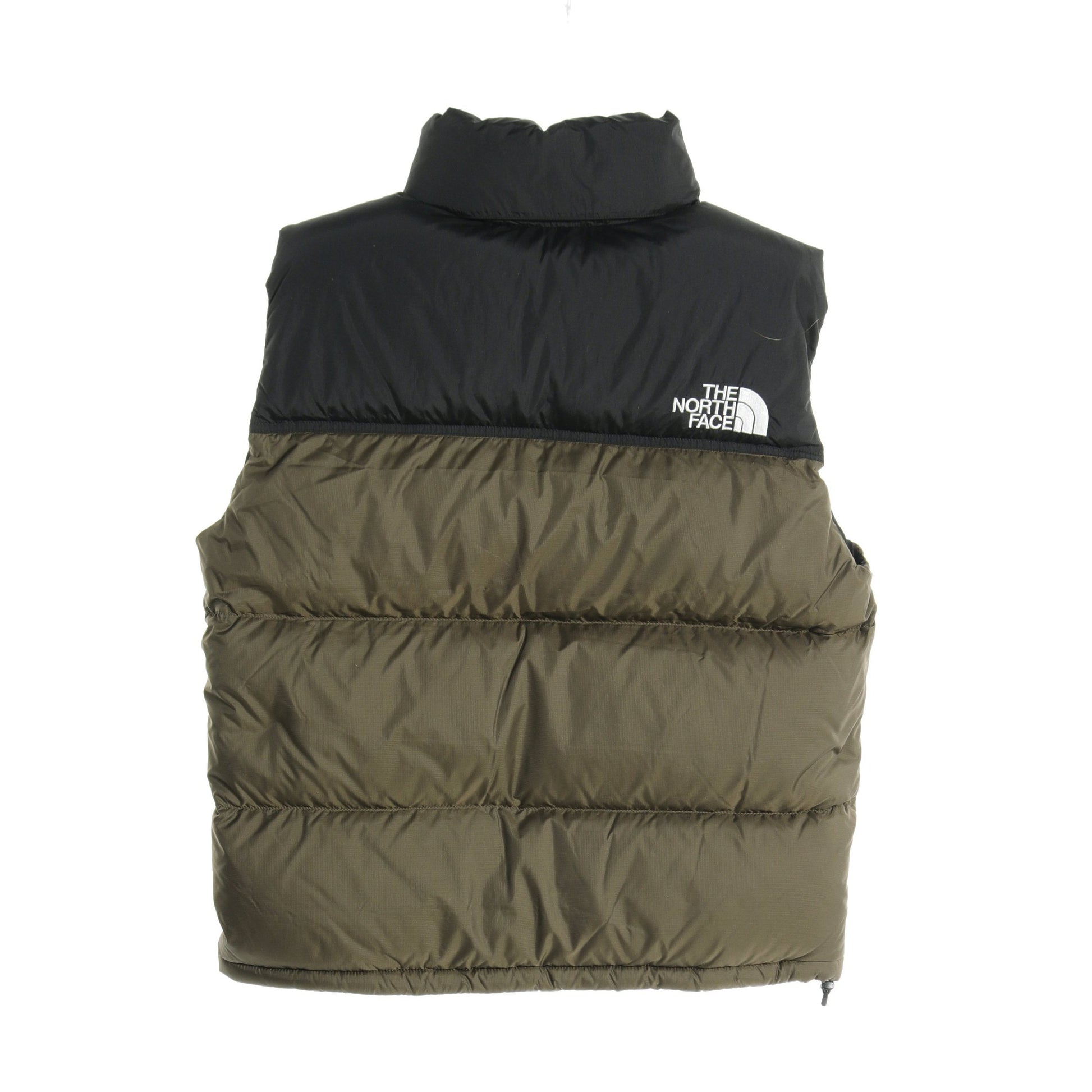 NUPTSE VEST ヌプシ ダウンベスト ナイロン カーキグリーン ブラック フード付き ザノースフェイス アウター THE NORTH FACE