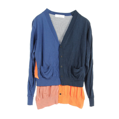 High gauge knit cardigan カーディガン ウール ブルー オレンジ マルチカラー トーガプルラ トップス TOGA PULLA