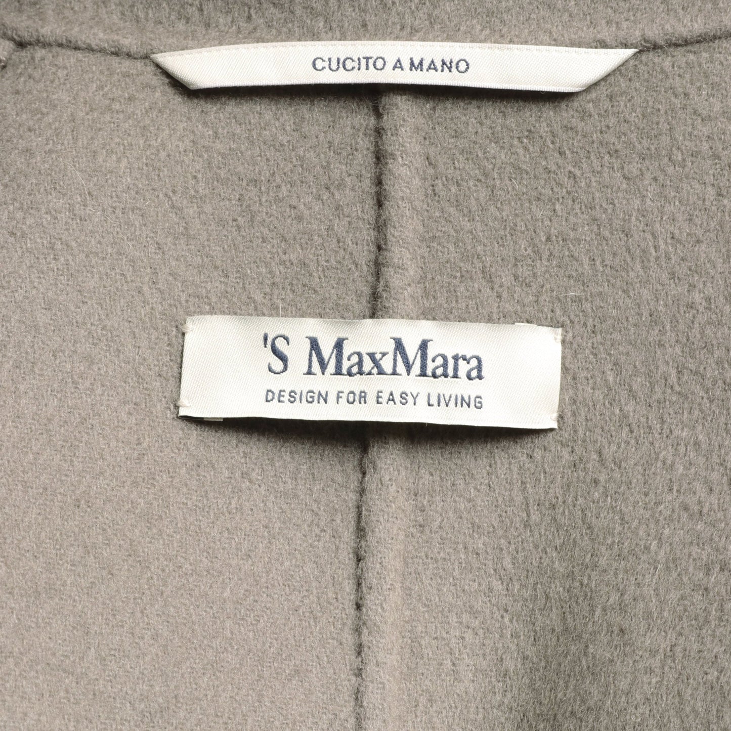 ロングコート ウール グレーベージュ エスマックスマーラ アウター S Max Mara