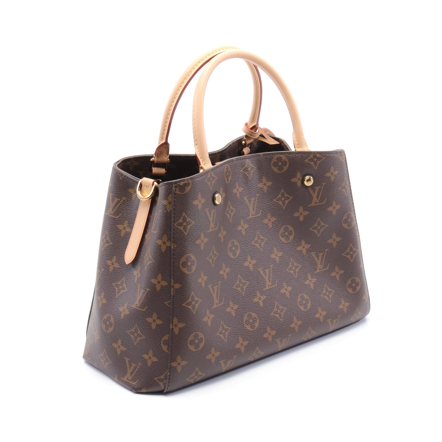 モンテーニュMM モノグラム ハンドバッグ PVC レザー ブラウン 2WAY ルイヴィトン バッグ LOUIS VUITTON