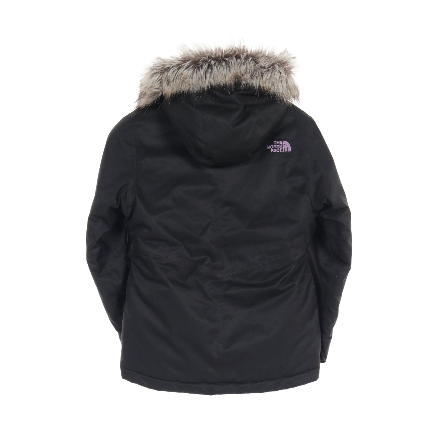 Caitlyn Insulated ジャケット ブラック パープル フード付き キッズ ザノースフェイス アウター THE NORTH FACE