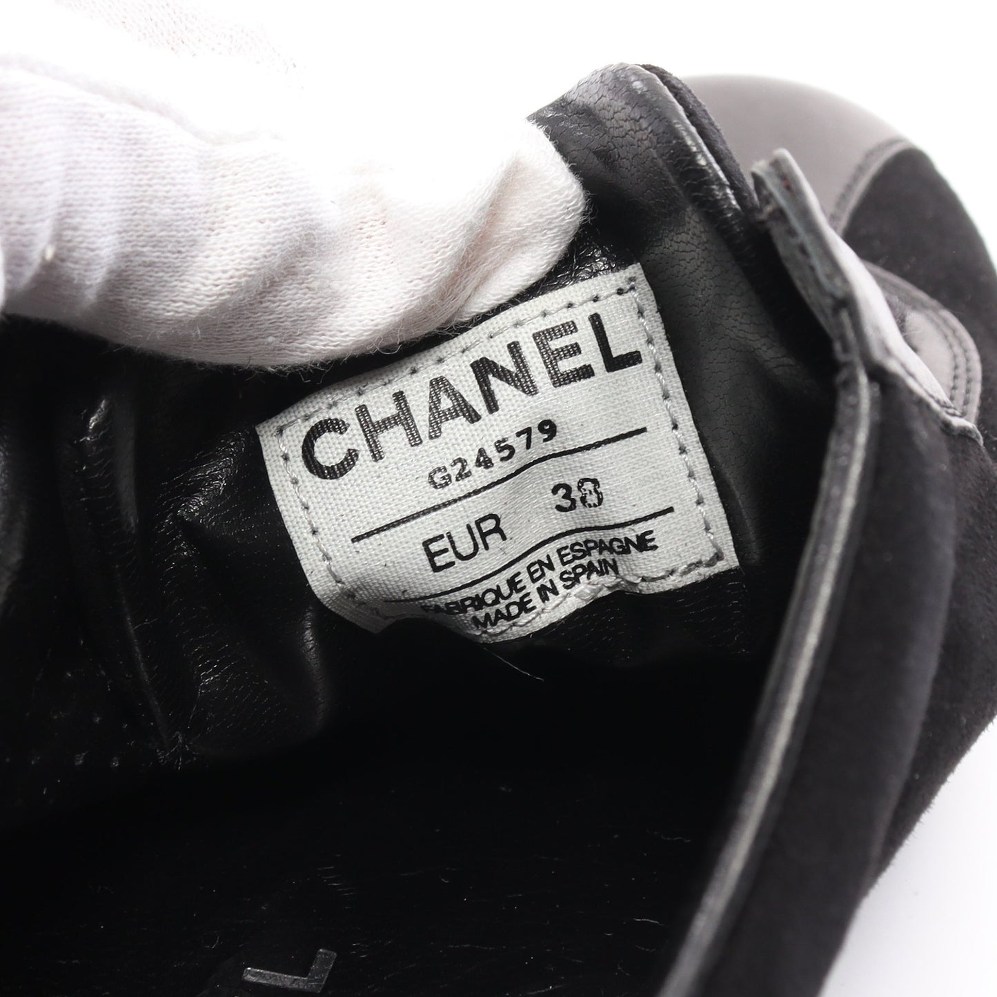 ココマーク スニーカー スエード レザー ブラック シャネル シューズ CHANEL