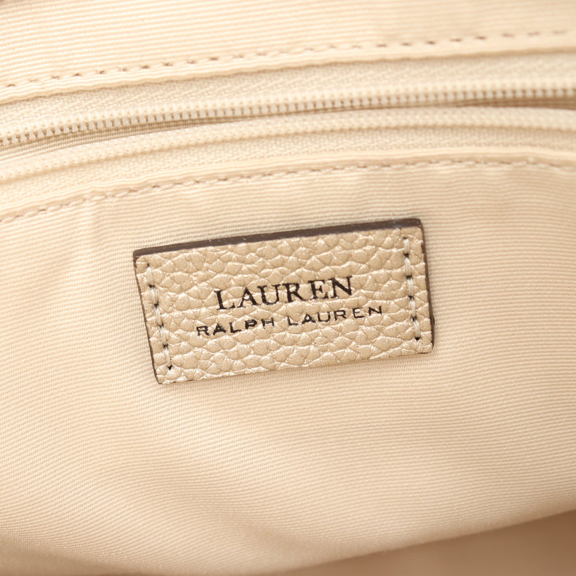 ハンドバッグ レザー シャンパンゴールド 2WAY ローレンラルフローレン バッグ LAUREN RALPH LAUREN