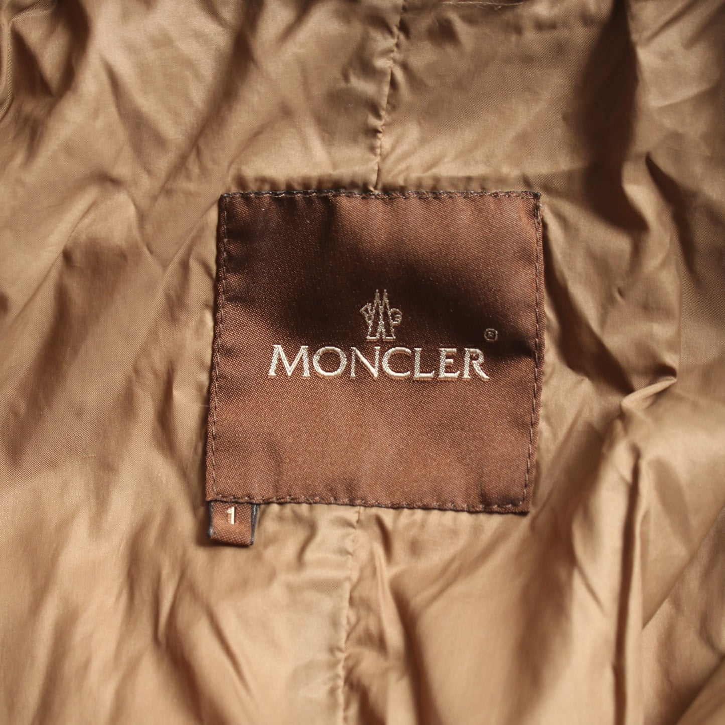 ダウンコート ブラウン モンクレール アウター MONCLER