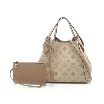 ヒナPM マヒナ ガレ ハンドバッグ レザー グレーベージュ 2WAY ルイヴィトン バッグ LOUIS VUITTON