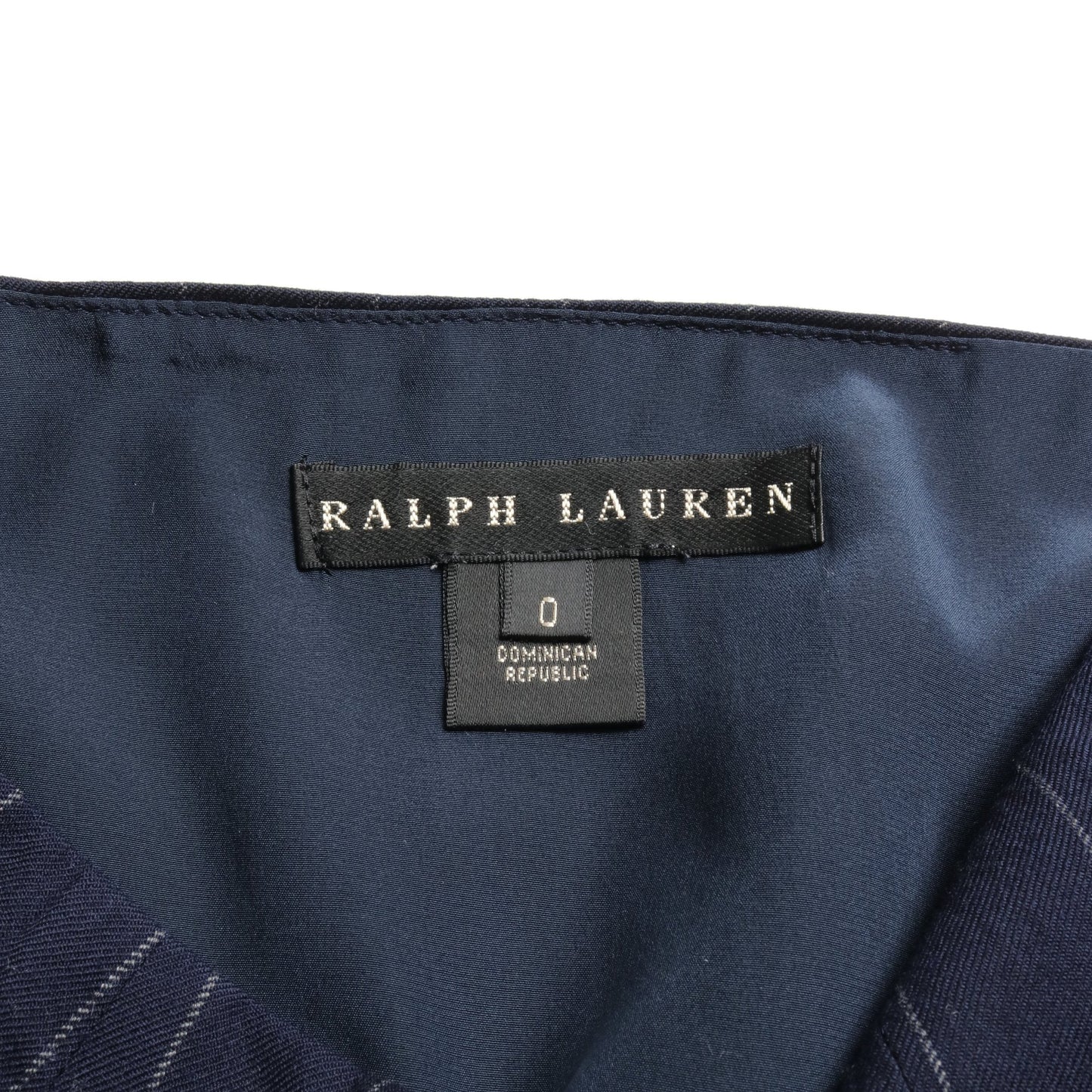 スカート ピンストライプ ウール ネイビー ラルフローレン ボトムス RALPH LAUREN