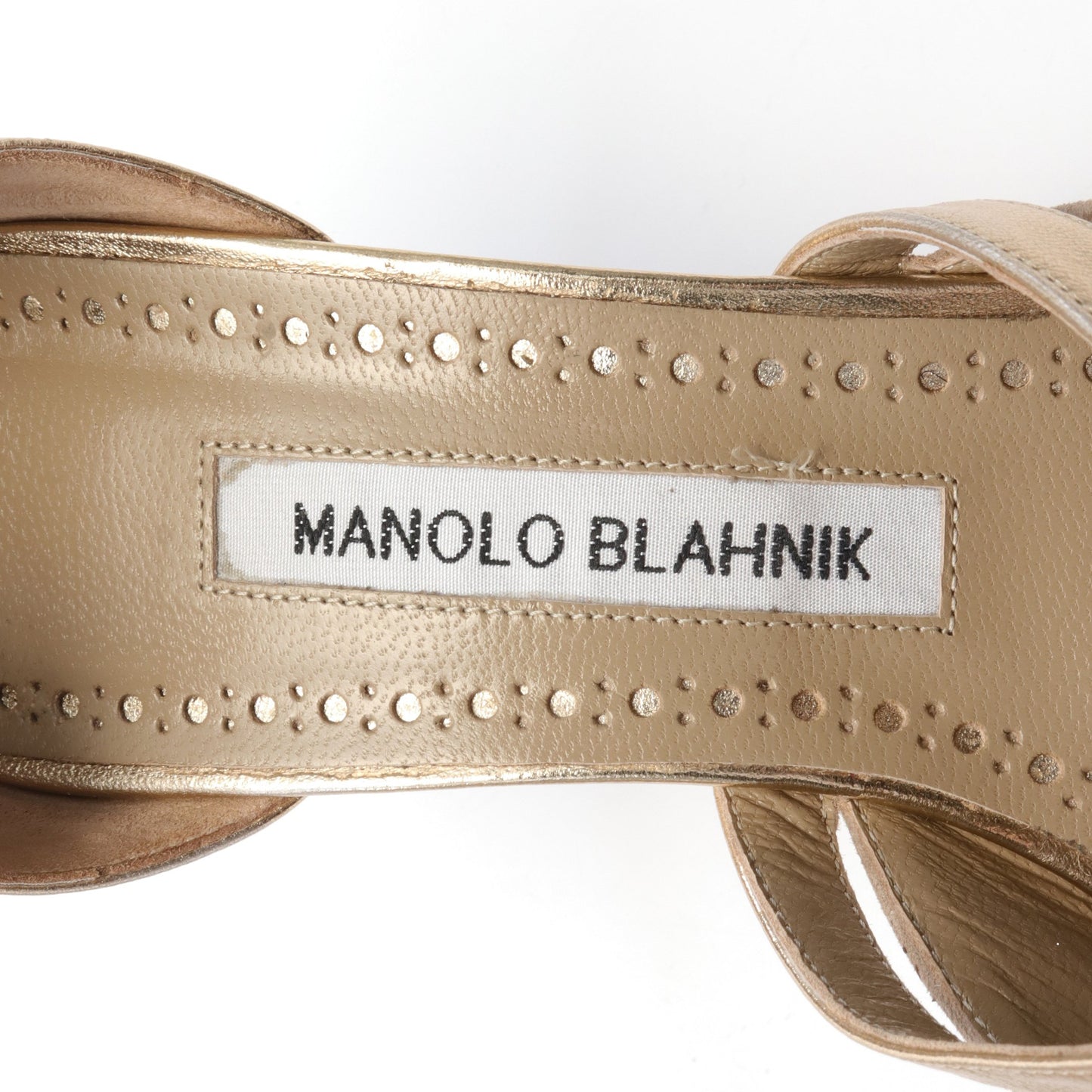 PALIATA パンプス スエード レザー グレーベージュ ゴールド マノロブラニク シューズ MANOLO BLAHNIK