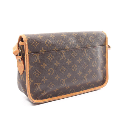 ジベシエールMM モノグラム ショルダーバッグ PVC レザー ブラウン ルイヴィトン バッグ LOUIS VUITTON