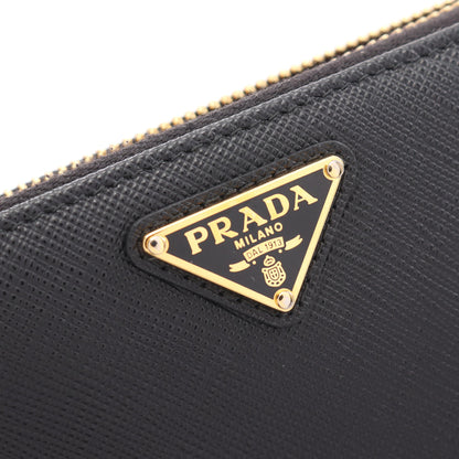 SAFFIANO TRIAN ラウンドファスナー長財布 サフィアーノレザー ブラック プラダ 財布・小物 PRADA