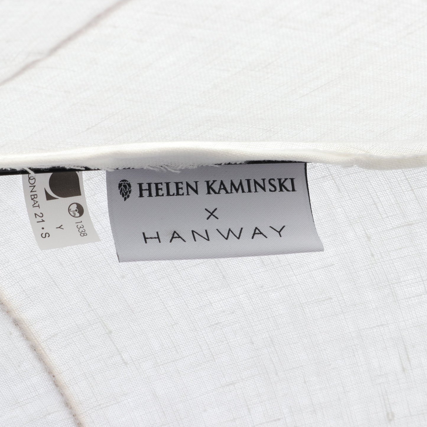 Helen Kaminski × HANWAY UMBRELLA PROVENCE SHORT 日傘 折りたたみ 傘 リネン ラフィア ホワイト ベージュ ヘレンカミンスキー 財布・小物 Helen Kaminski