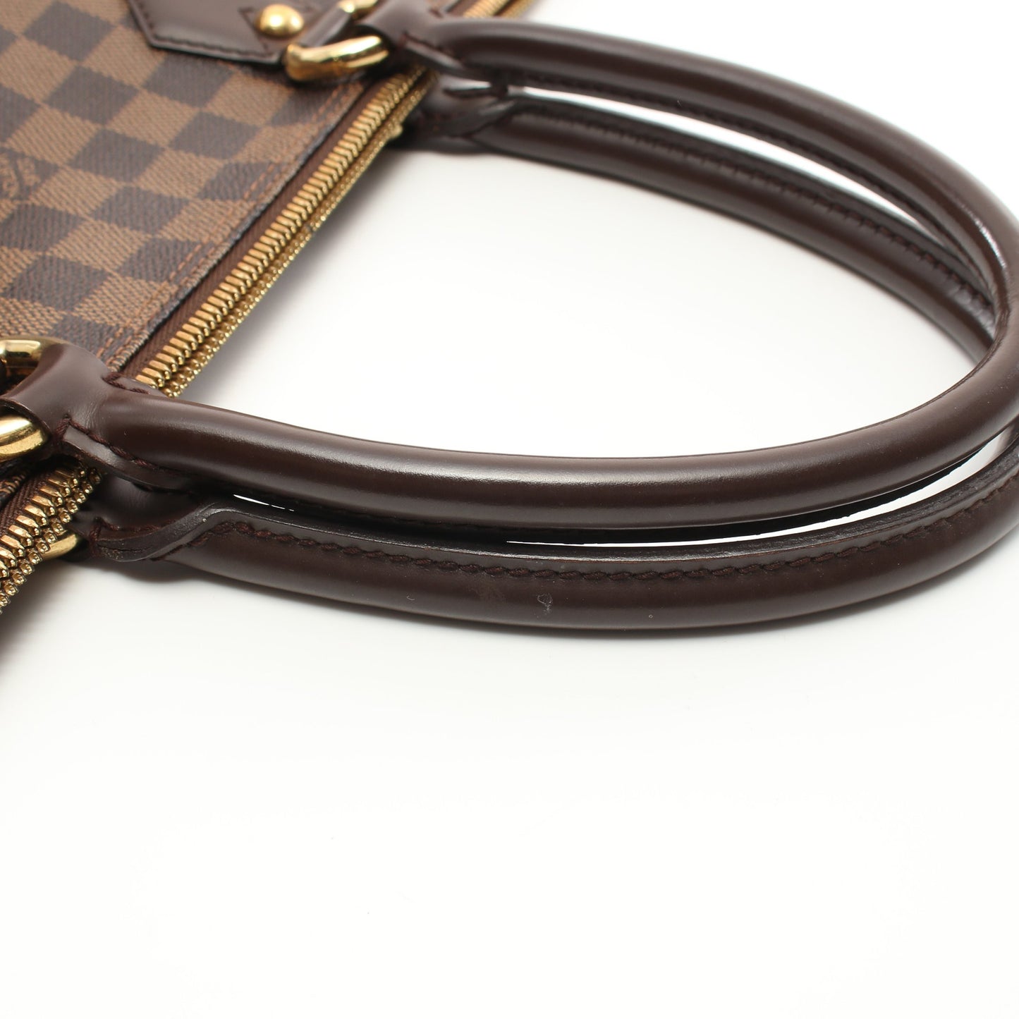 サレヤMM ダミエエベヌ ショルダーバッグ トートバッグ PVC レザー ブラウン ルイヴィトン バッグ LOUIS VUITTON