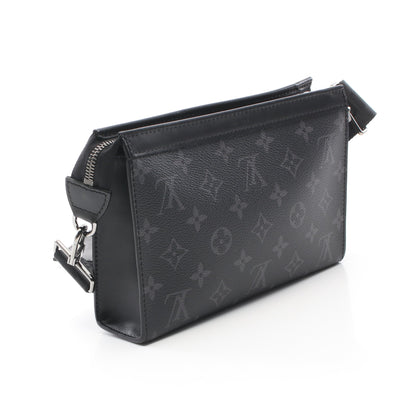 ガストン ウェアラブル ウォレット ショルダーバッグ PVC ブラック グレー ルイヴィトン バッグ LOUIS VUITTON