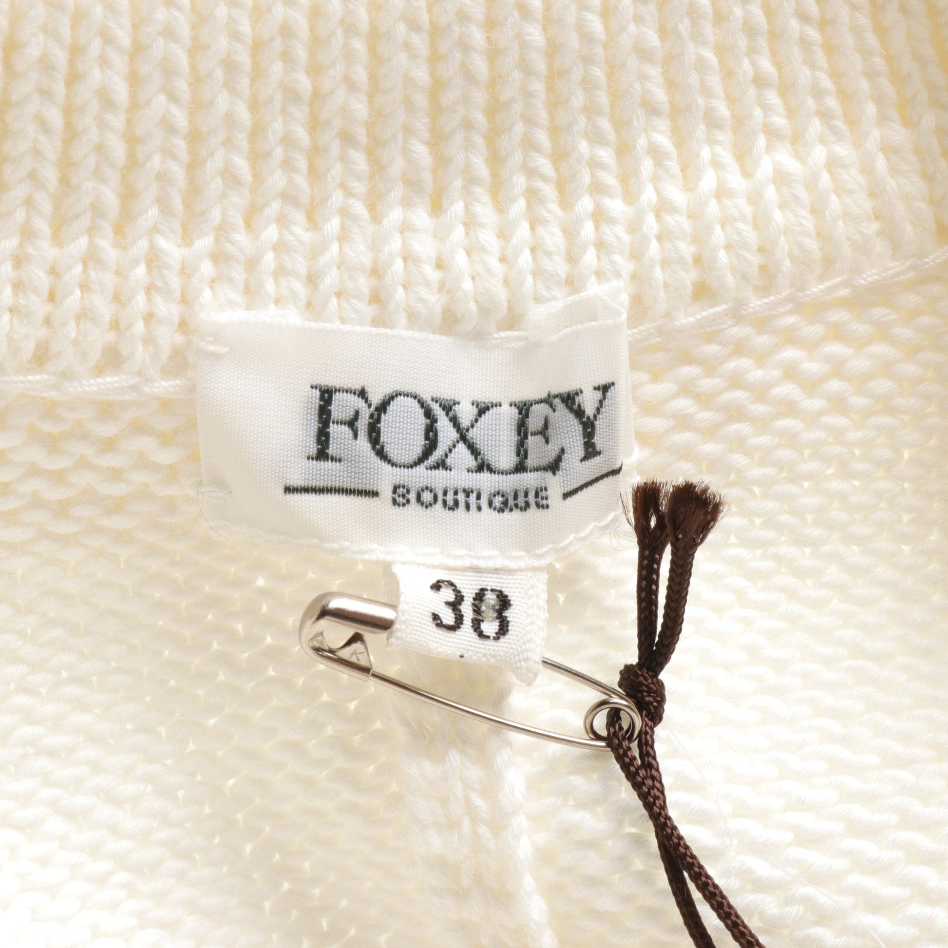 ニット ジャケット コットン ホワイト フォクシーブティック アウター FOXEY BOUTIQUE