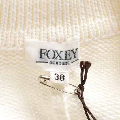 ニット ジャケット コットン ホワイト フォクシーブティック アウター FOXEY BOUTIQUE