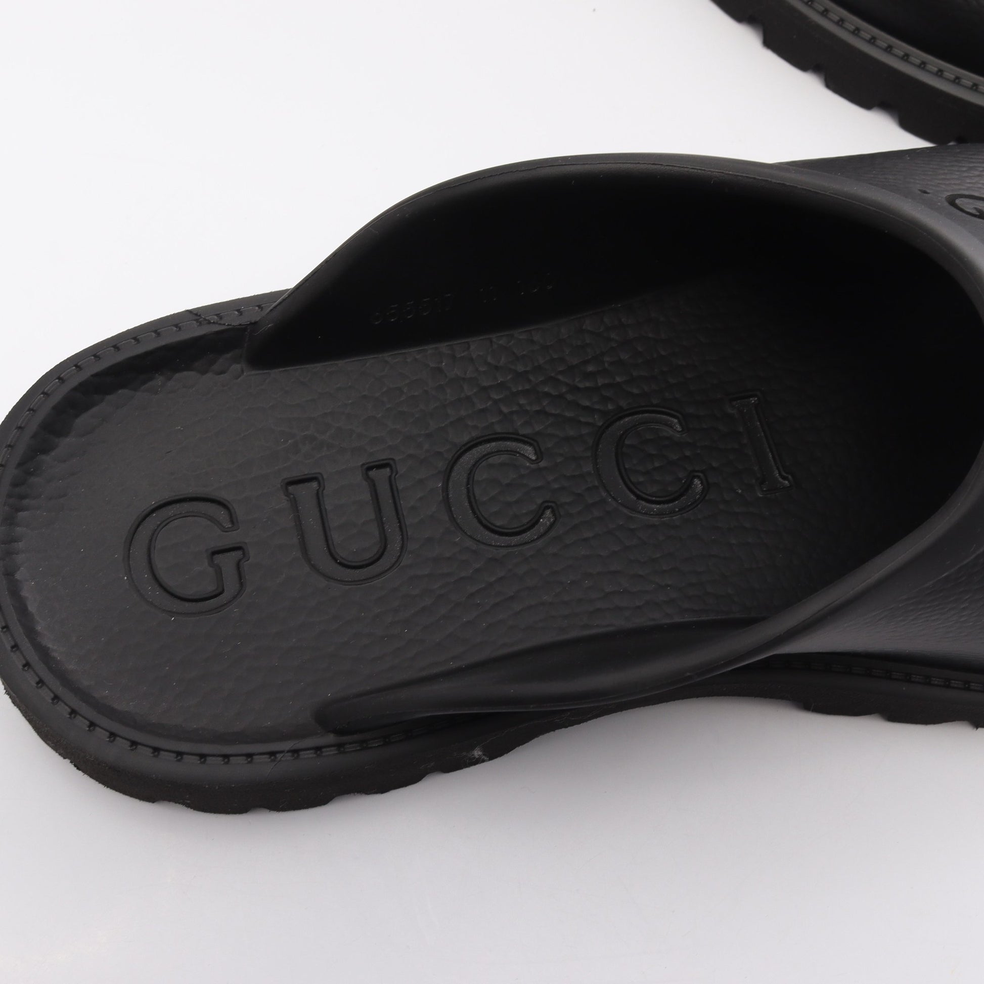 スリッポン サンダル ラバー ブラック グッチ シューズ GUCCI