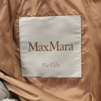 THE CUBE SEIA ダウンジャケット グレーベージュ フード付き マックスマーラ アウター Max Mara