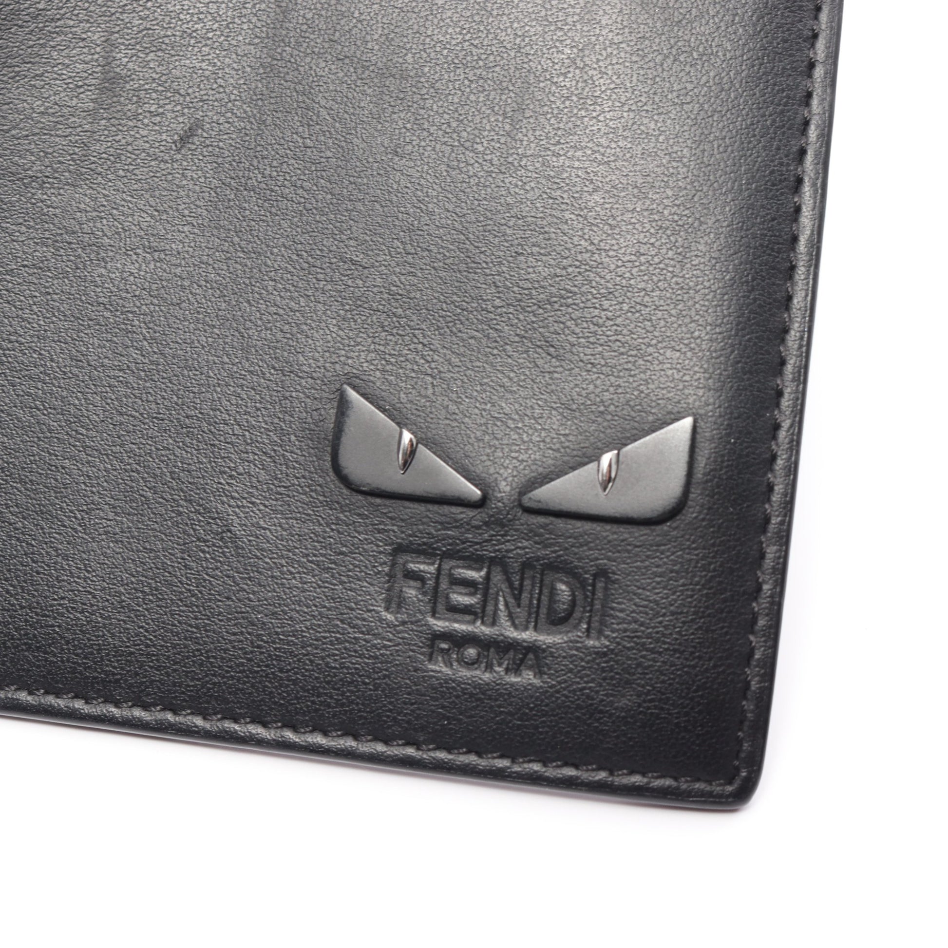 バグズ アイ 二つ折り財布 レザー ブラック フェンディ 財布・小物 FENDI