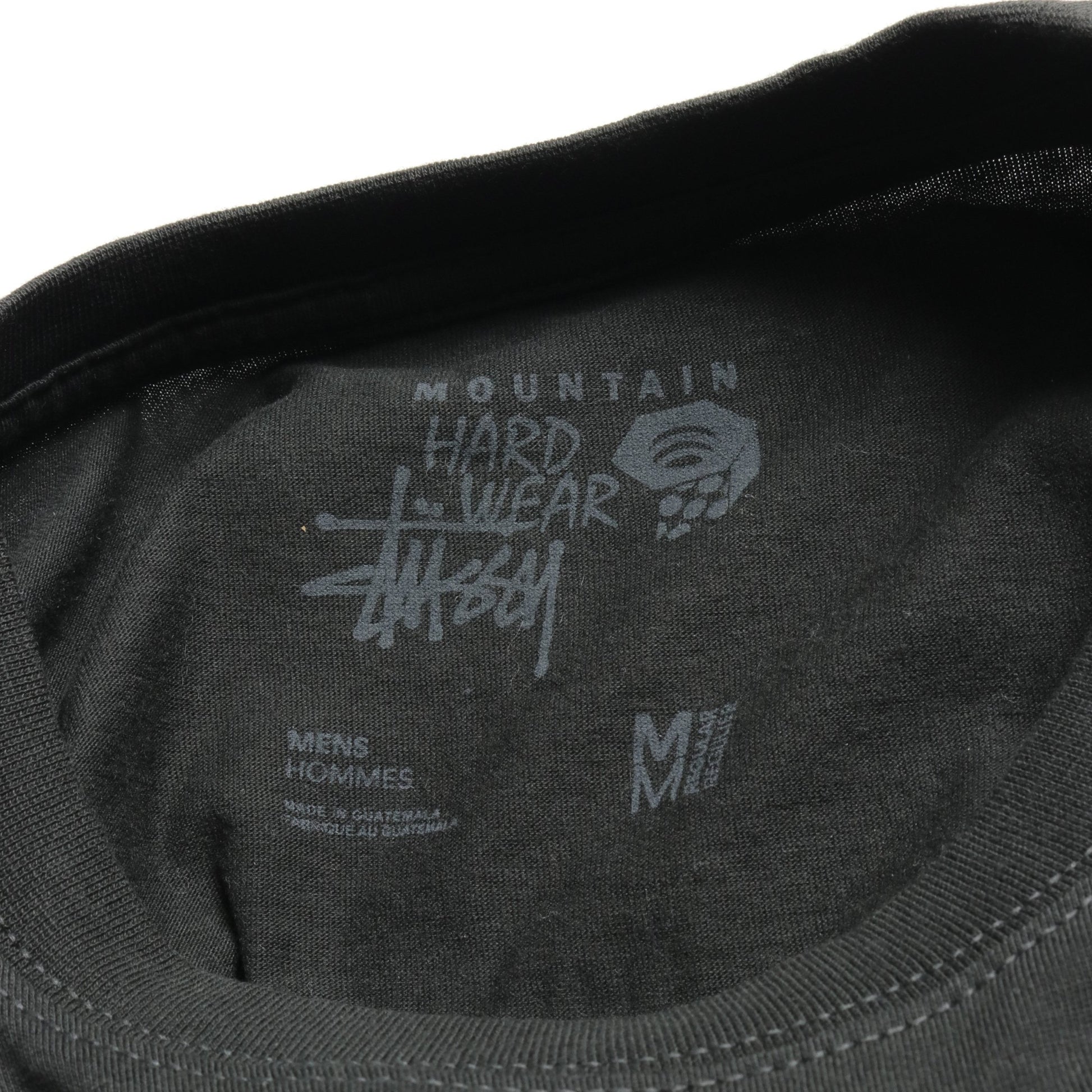 STUSSY x MOUNTAIN HARDWEAR Tシャツ ロゴプリント コットン ブラック ステューシー トップス STUSSY