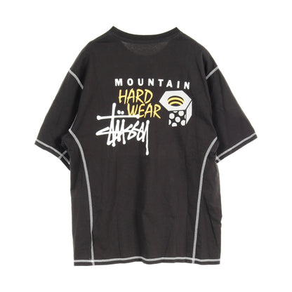 STUSSY x MOUNTAIN HARDWEAR Tシャツ ロゴプリント コットン ブラック ステューシー トップス STUSSY