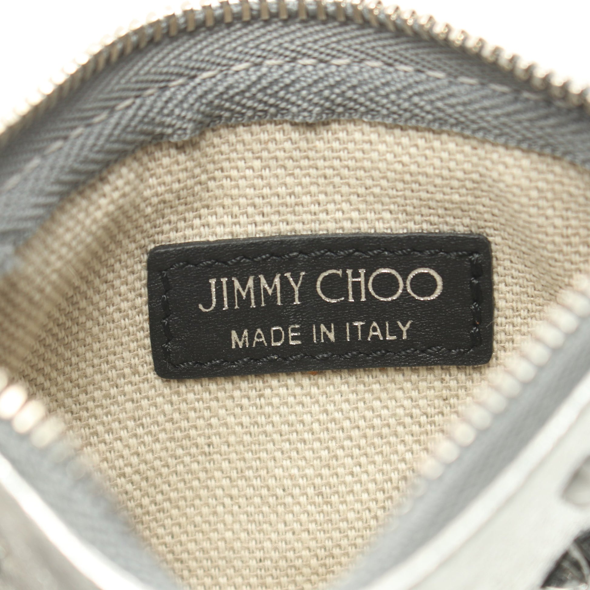 カードケース コインケース レザー シルバー スタースタッズ キーリング付き ジミーチュウ 財布・小物 JIMMY CHOO