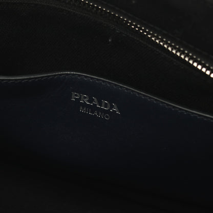 CANAPA カナパ ハンドバッグ トートバッグ キャンバス ブラック マルチカラー パイソン型押し 2WAY プラダ バッグ PRADA