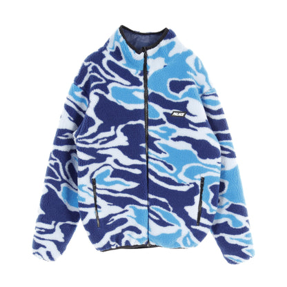 mirage reversible fleece jacket ミラージュ ジャケット 総柄 ネイビー ライトブルー ブラック リバーシブル パレススケートボーズ アウター Palace Skateboards