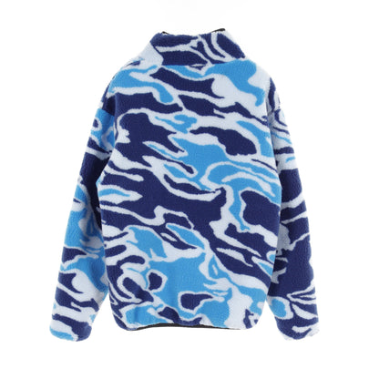 mirage reversible fleece jacket ミラージュ ジャケット 総柄 ネイビー ライトブルー ブラック リバーシブル パレススケートボーズ アウター Palace Skateboards