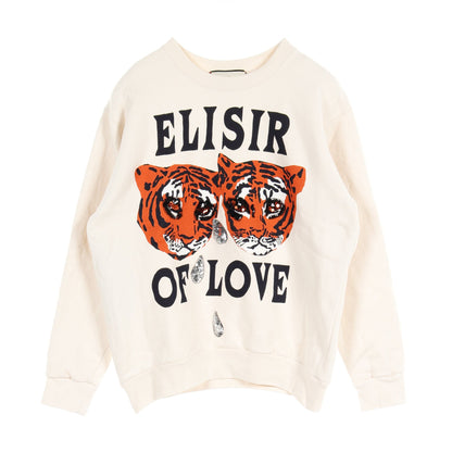 ELISIR OF LOVE スウェットシャツ コットン アイボリー マルチカラー グッチ トップス GUCCI