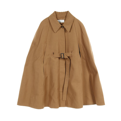 ケープ コート コットン ブラウン マックスマーラ アウター Max Mara