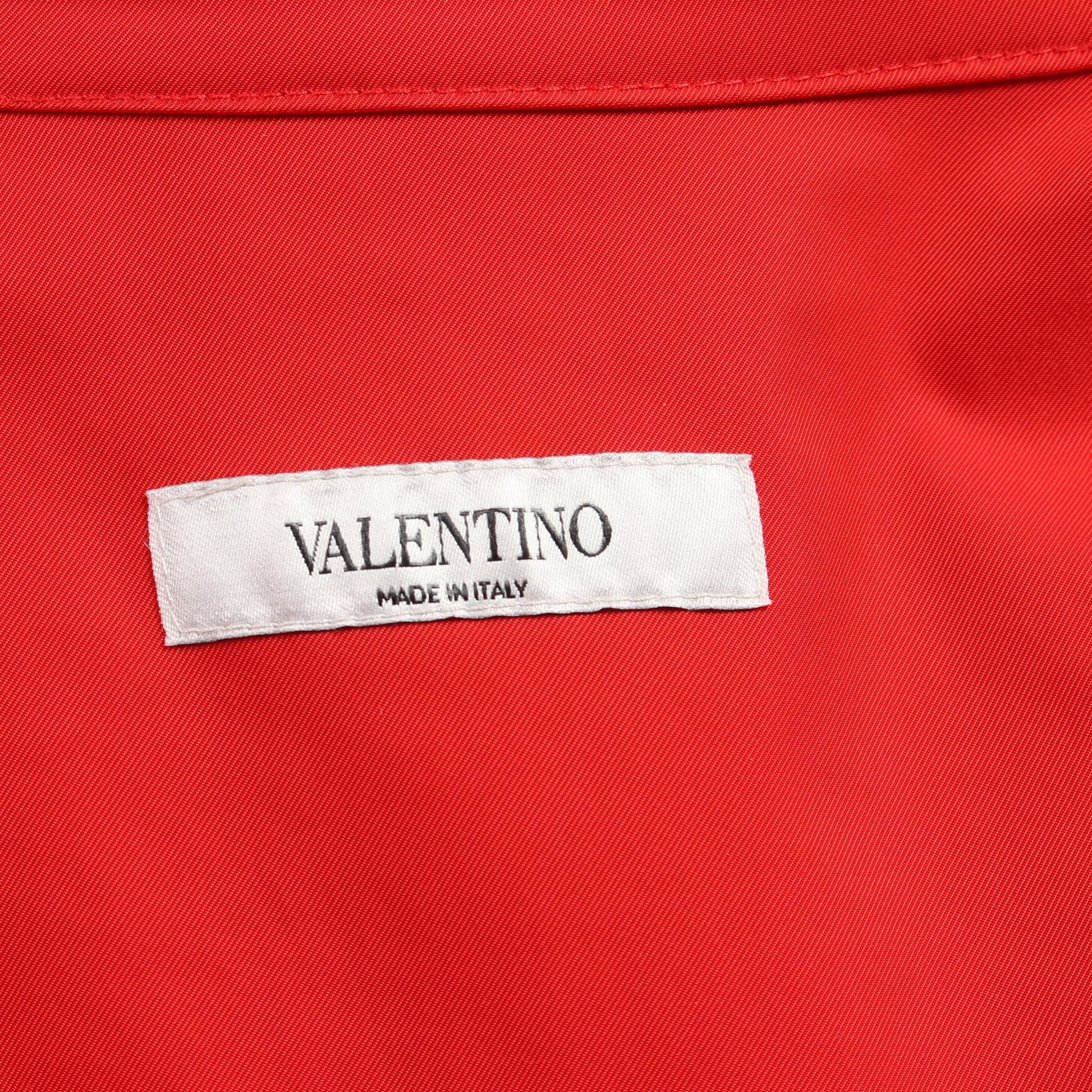 シャツ ジャケット ダブルスリーブ レッド ヴァレンティノ アウター VALENTINO